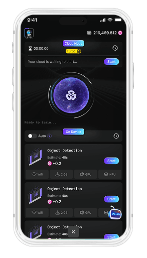 Start training AI to earn rewards
